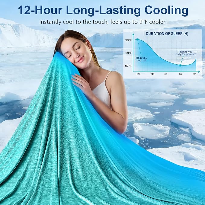 KMUSET Cooling Blanket King Size, Double Sided Summer Cooling Blankets - Image 2