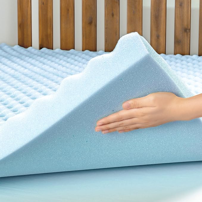 Best Price Mattress 3 Inch Egg Crate Memory Foam, Cooling Gel Infusion - Image 4