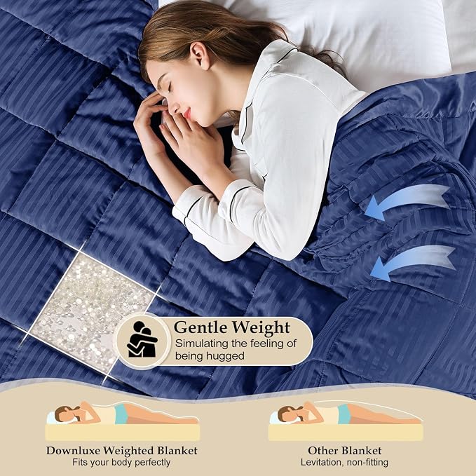 downluxe Weighted Blanket King Size, 18 lb Weighted Blanket - Image 3