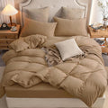 PURE ERA Jersey Knit Duvet Cover Set 100% T-Shirt Cotton Super Soft Comfy 2pc by PUREERA