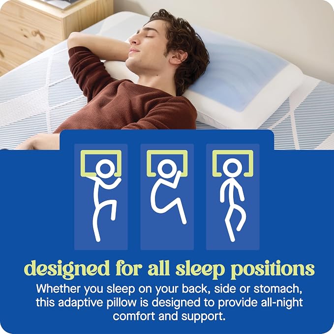 Sealy Dreamlife US Standard Size Memory Foam Cooling Pillow - Image 6