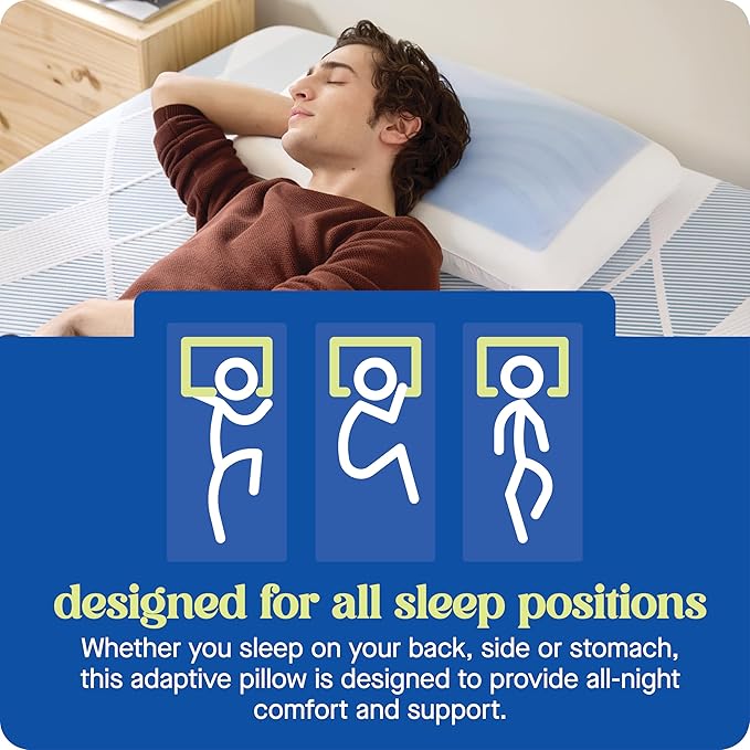 Sealy Dreamlife King Size Memory Foam Cooling Pillow - Image 6