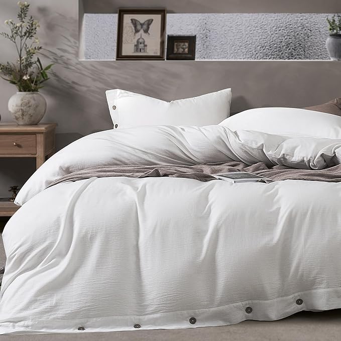 JELLYMONI Washed Cotton Duvet Cover by JELLYMONI