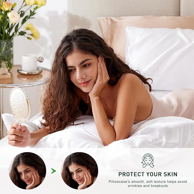 Love's cabin Satin Pillowcase Set of 2 Standard Size 20x26, Cooling Pillow - Image 3