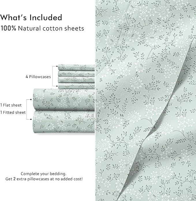 RUVANTI 6 Pcs Cotton Sheets - Image 4