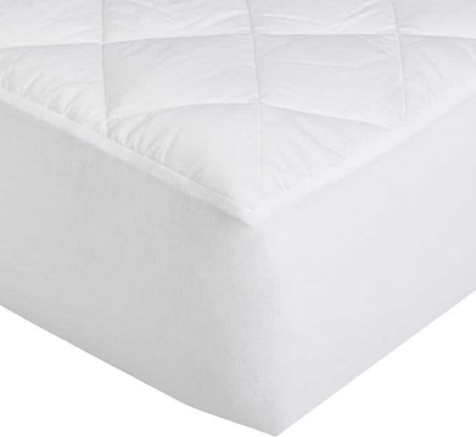 Amazon Basics Hypoallergenic Quilted Breathable Mattress Topper Pad - Image 4