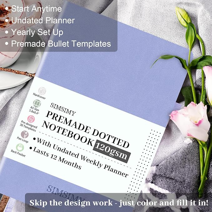 Premade Dotted Journal Notebook - Image 2