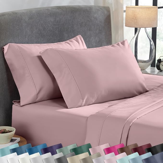 California Design Den Pillow Cases King Size Set of 2-400 Thread Count Sateen by CaliforniaDesignDen
