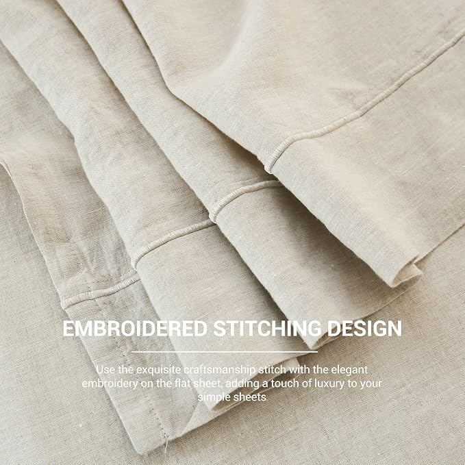 Simple&Opulence French Linen Flat Sheet - Image 5
