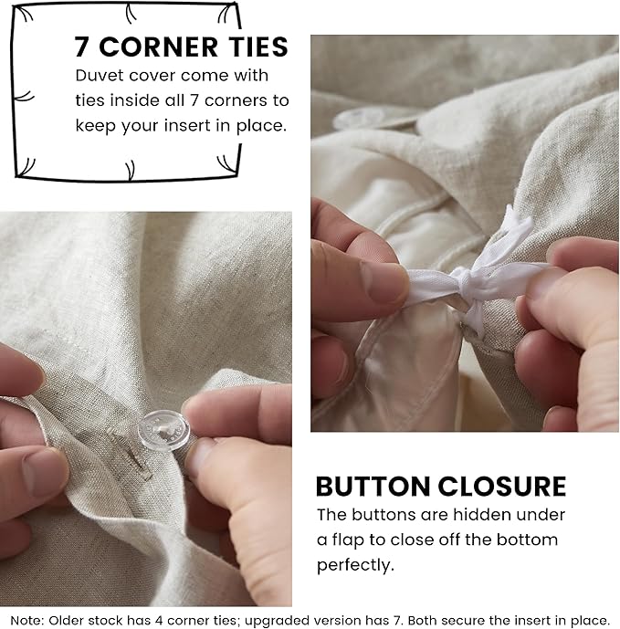 Simple&Opulence 100% Linen Duvet Cover Set - Image 3