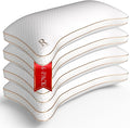 Royal Therapy Queen 4-Pack Memory Foam Pillow, Adjustable Shredded Odor-Free by ROYALTHERAPY