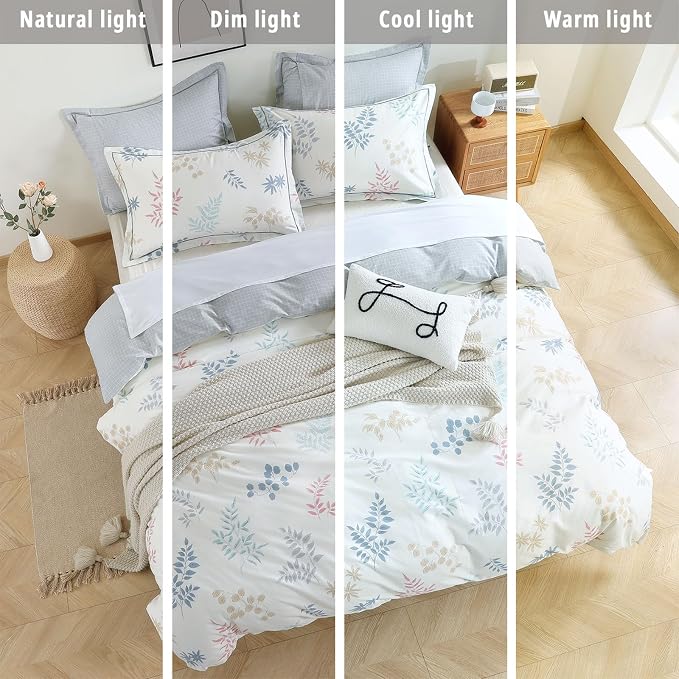 LEMIROE White Cotton Comforter Queen Size 3Pcs - Image 6