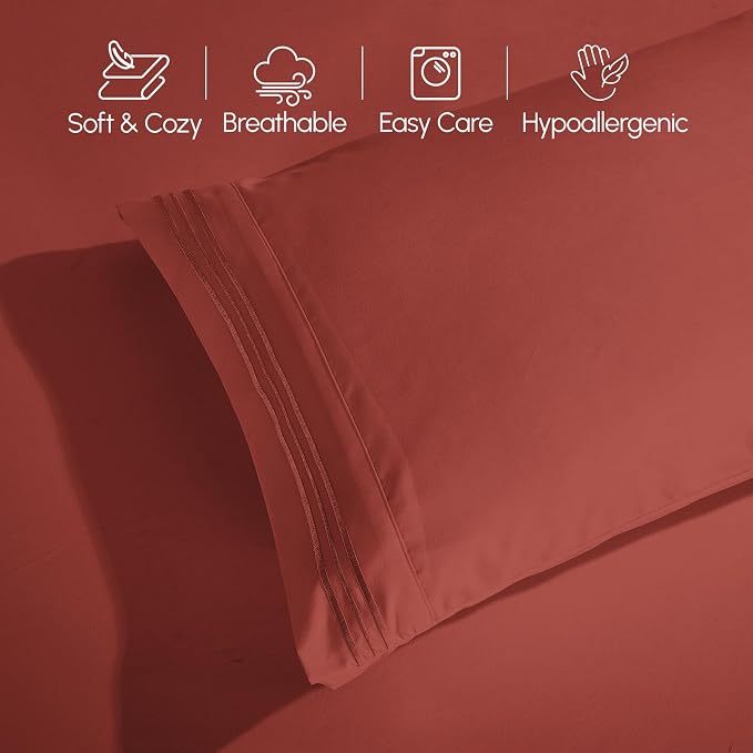 Elegant Comfort Luxurious 1500 Premium Hotel Quality Microfiber Three Line - Image 5