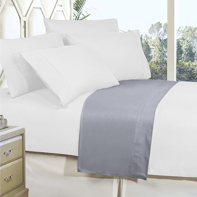 Elegant Comfort Premium Hotel Quality 1-Piece Flat Sheet, Luxury and Softest - Image 3