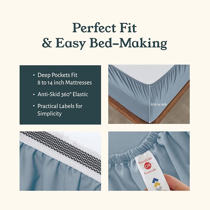 California Design Den 2-Pack XL Twin Sheets Set - Image 6