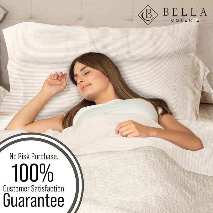 Bella Coterie | Luxury Bamboo Viscose King Size Pillowcase Set | 100% - Image 5