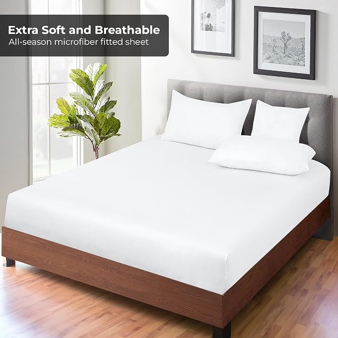 Royale Linens Fitted Sheet Twin XL - Image 4