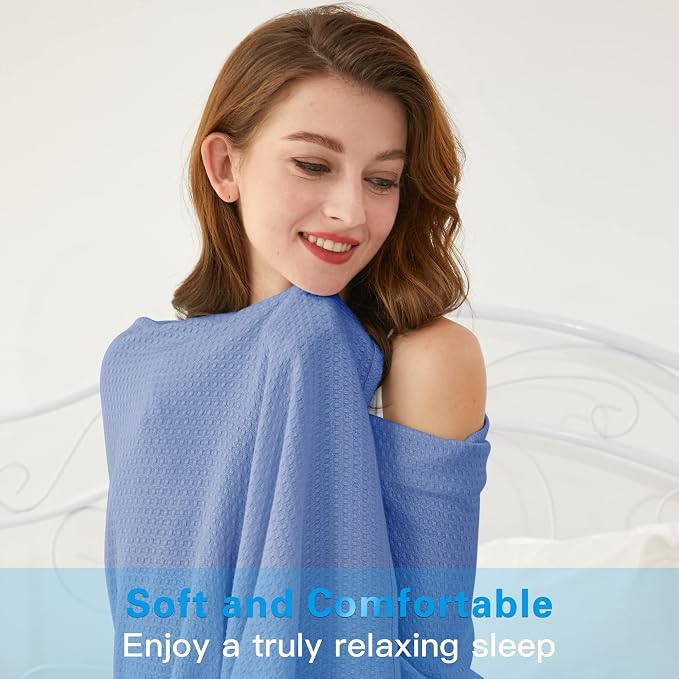AmyHomie Cooling Blanket King Size, 100% Rayon Derived from Bamboo, Cool Summer - Image 4