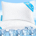 Cooling Pillows Queen Size Set of 2 Shredded Memory Foam Pillows by SUPAMODERN