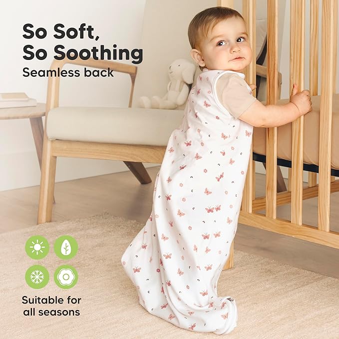 2-Pack Organic Baby Sleep Sacks, 100% Cotton - Image 4
