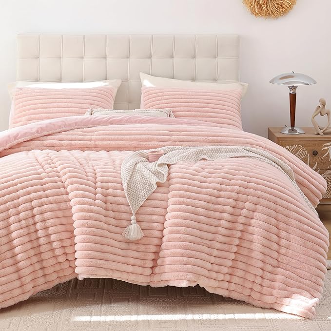 Smoofy Fluffy Queen Size Comforter Set 3 Pieces by SMOOFY