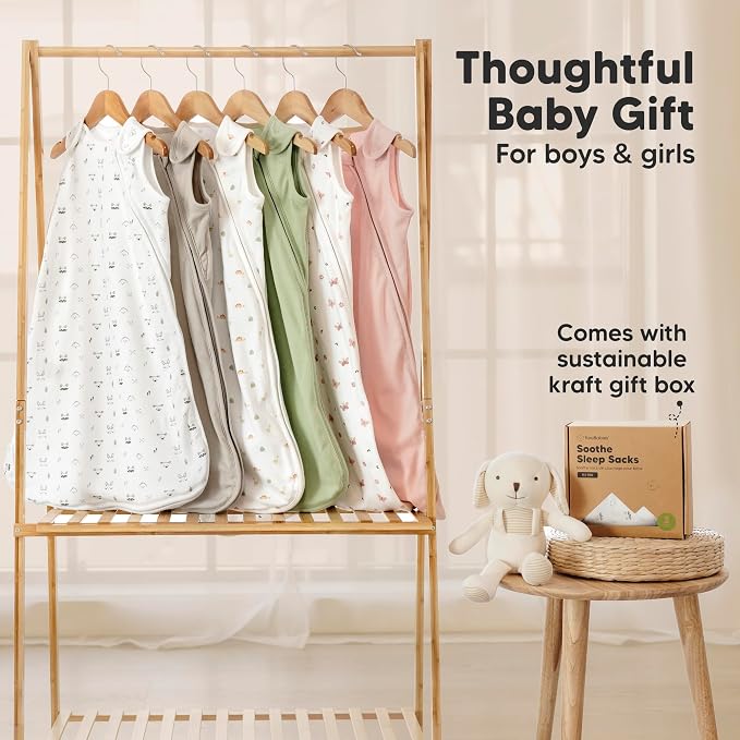 2-Pack Organic Baby Sleep Sacks, 100% Cotton - Image 9