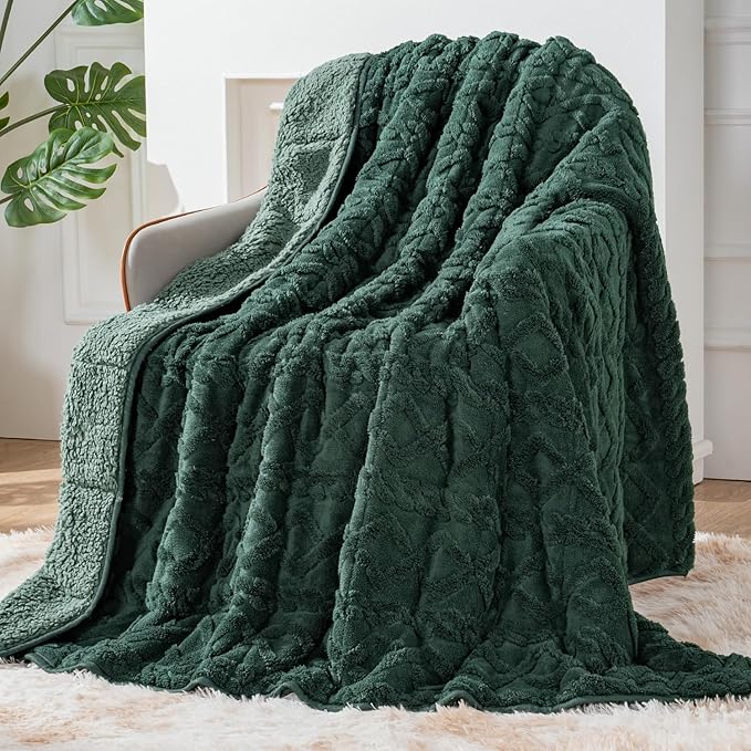 Sherpa Fleece Adult Weighted Blanket Great by EazfyPro