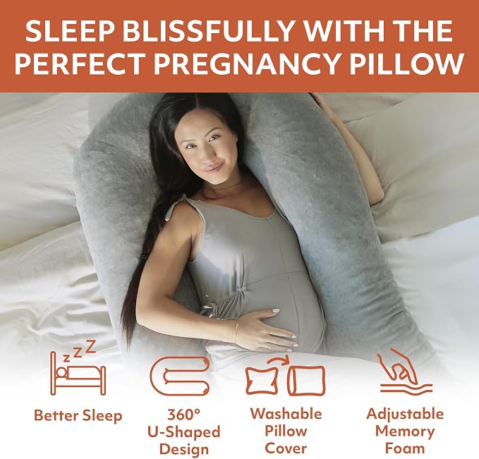 MedCline Pregnancy Pillow, Full Body Maternity Pillow - Image 4