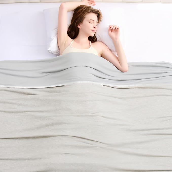 Topcee Cooling Blanket for Night Sweats Absorbs Heat to Keep Adults Cool on by Topcee%E2%80%94ForYourGoodSleep