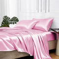 MR&HM Satin Bed Sheets, Full Size Sheets Set by MRHM