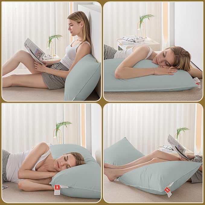 Goose Down Body Pillows for Adults, Large Body Pillow for Side Sleeper - Image 7