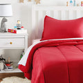 Amazon Basics 2 Piece Easy Wash Microfiber Kid's Comforter and Pillow Sham Set by AmazonBasics