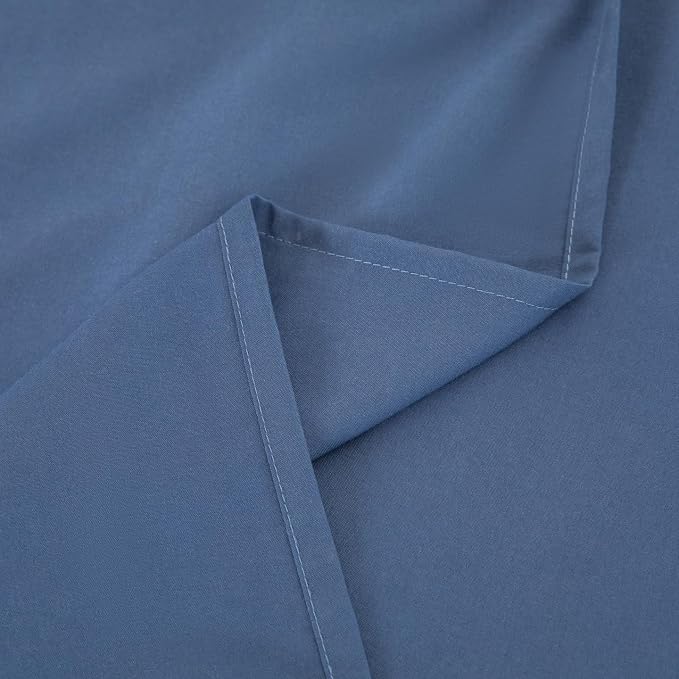 Full Flat Sheet Only， 80x96Inch Dark Blue - Image 7