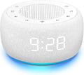 Buffbee Sound Machine & Alarm Clock 2-in-1, 0-100% Clock Face Brightness by BUFFBEE