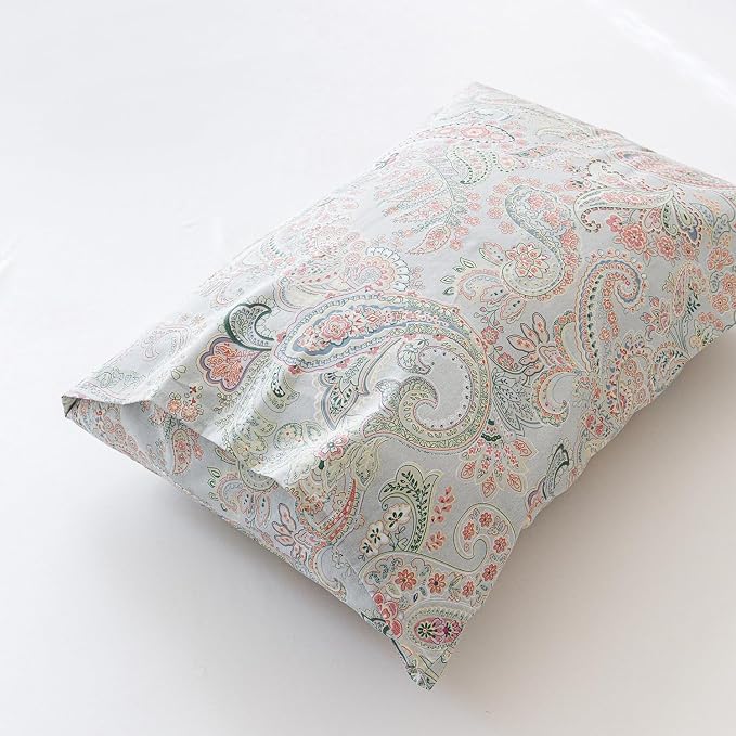 SUSYBAO Flower Paisley Duvet Cover Queen 100% Cotton 3 Pcs Set 1 Vintage - Image 6