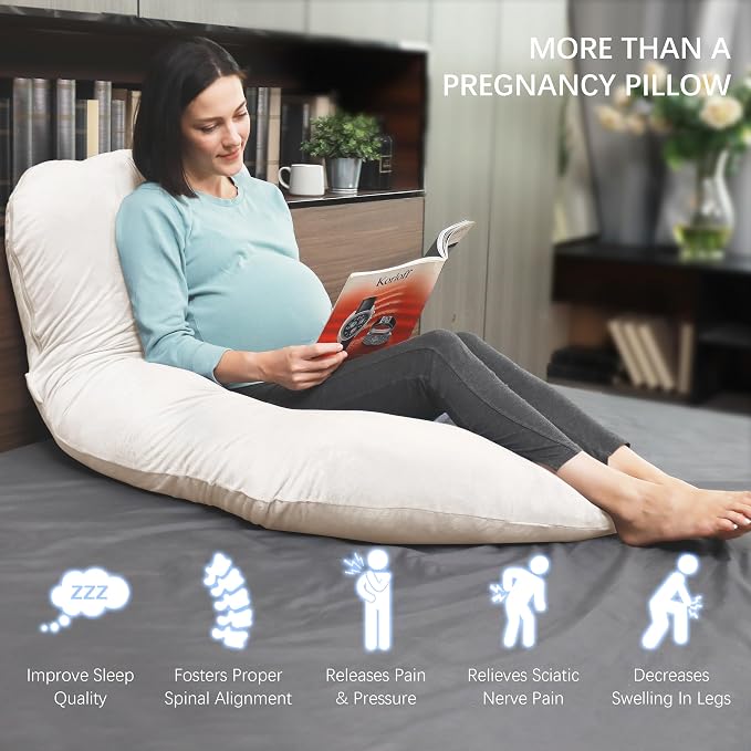 MOON PARK Pregnancy Pillows for Sleeping - Image 4