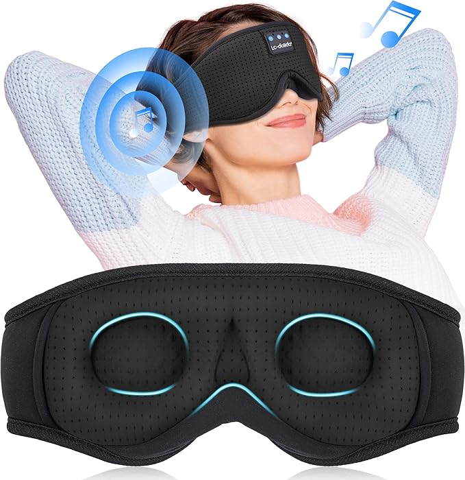 LC-dolida Sleep Mask with Bluetooth Headphones Bluetooth Sleep Mask Sleep by LC-dolida