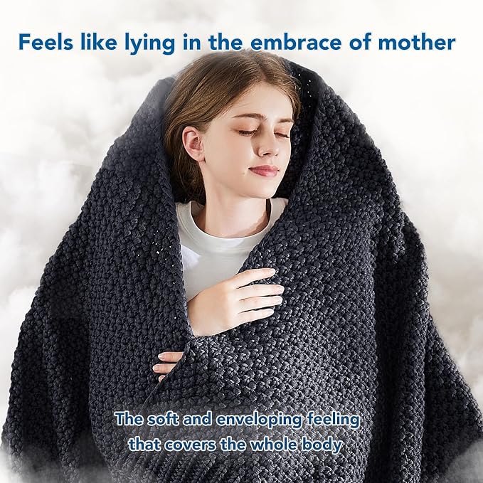 Topcee Knitted Weighted Blanket - Image 4