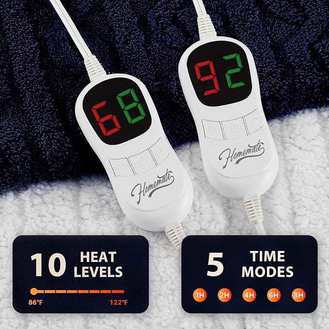 Homemate Electric Heated Blanket Queen - Image 4