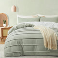 Oli Anderson Mist Sage Duvet Cover King Size by OliAnderson