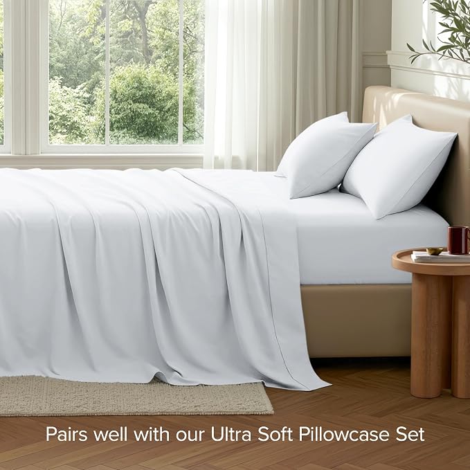 Bare Home Queen Flat Sheet - Image 7