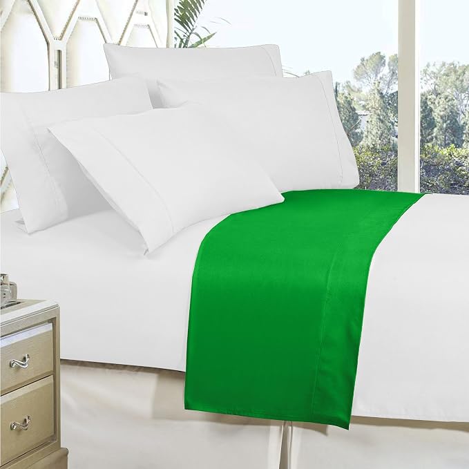 Elegant Comfort Premium Hotel Quality 1-Piece Flat Sheet, Luxury and Softest - Image 3