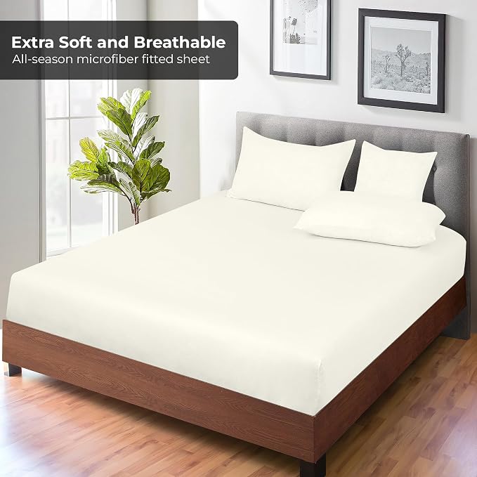 Royale Linens Fitted Sheet Full - Image 4