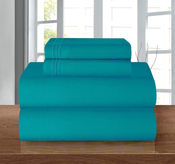 Elegant Comfort Luxurious Soft 1500 Premier Hotel Quality 4-Piece Bed Sheet Set - Image 9