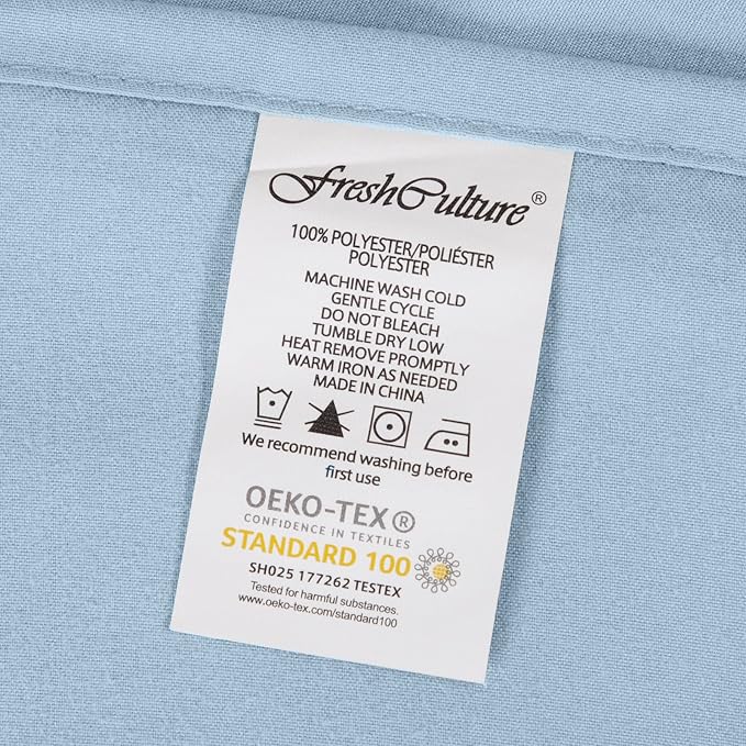 FreshCulture Queen Flat Sheets Only 2 Pack - Image 7