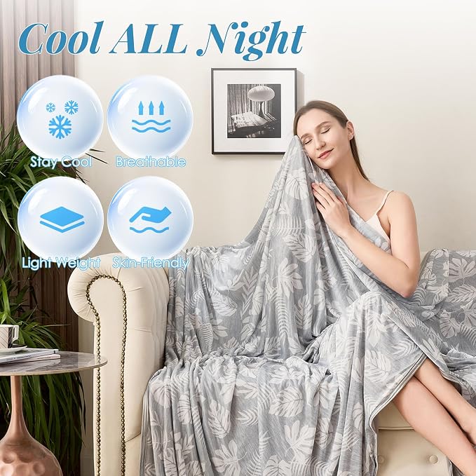 OIGAE Cooling Blanket for Hot Sleepers - Image 3