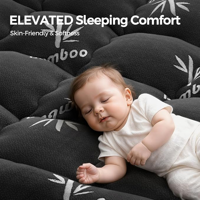 Mattress Topper Queen Size, Cooling Extra Thick Breathable Viscose Made from - Image 3