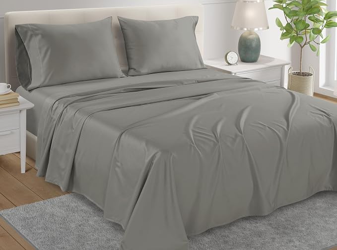 Egyptian Cotton Sheets Full Size Bed Set 15" Deep Pockets, 800TC Cotton Full - Image 8