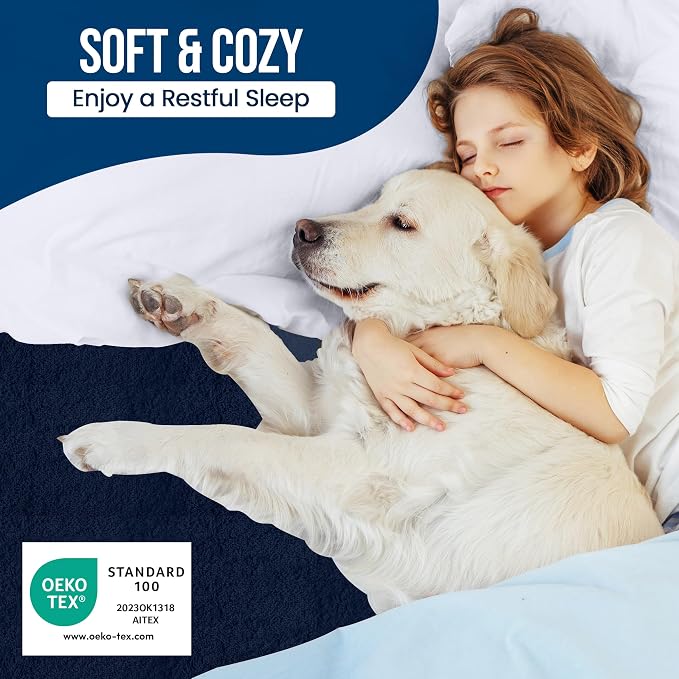 Full Size Mattress Protector Waterproof, Premium 200 GSM Terry Mattress Cover - Image 5