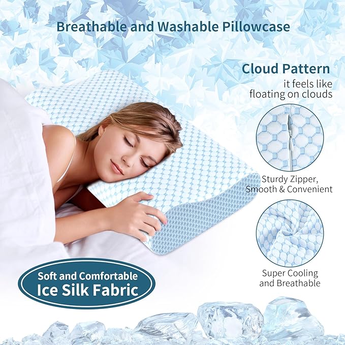 Cervical Pillow for Neck Pain Relief, Contour Memory Foam Pillows for Sleeping - Image 4